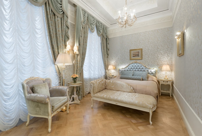 klassiek slaapkamerinterieur