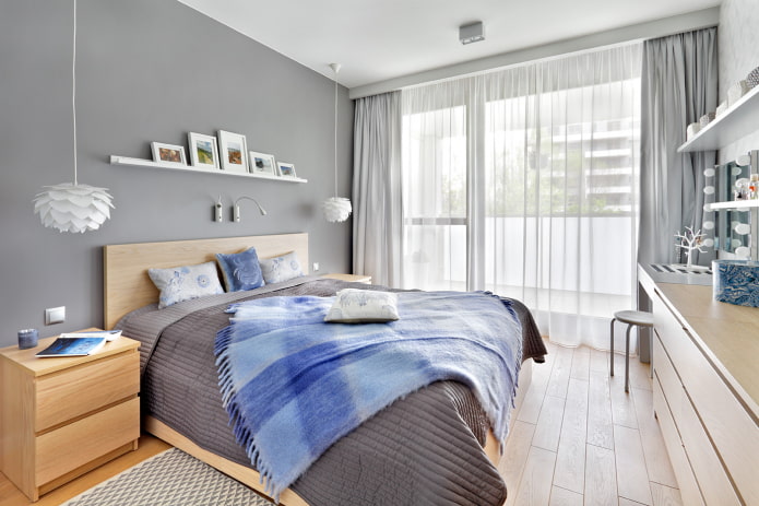 meubels voor een grijze slaapkamer