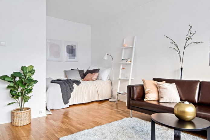 bed in een nis