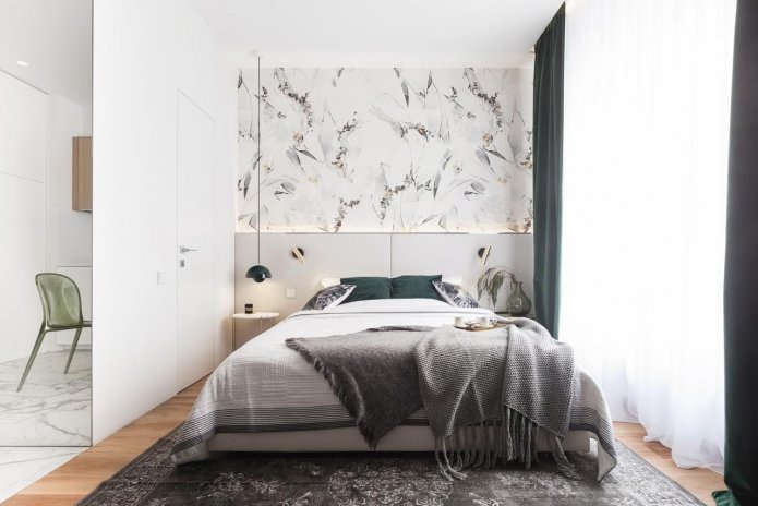 slaapkamer in Scandinavische stijl