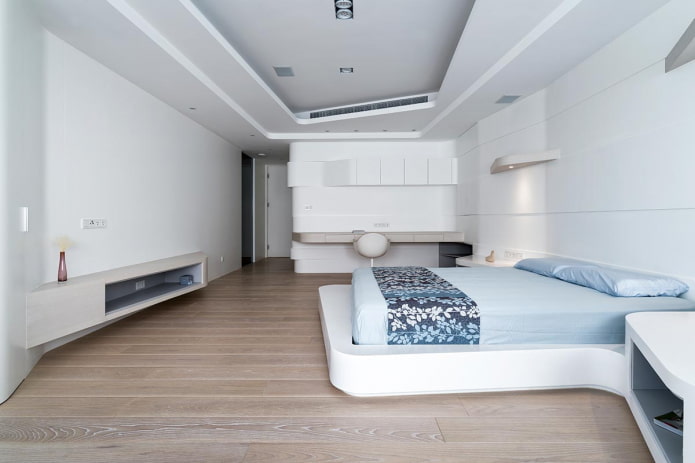 slaapkamerdecoratie in hightech-stijl