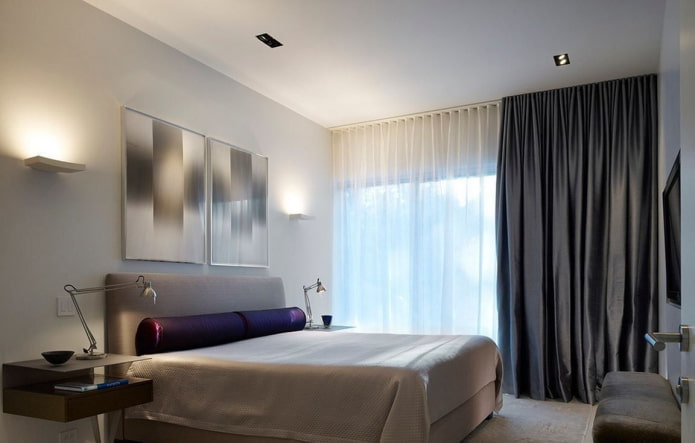 inrichting in de slaapkamer in hightechstijl