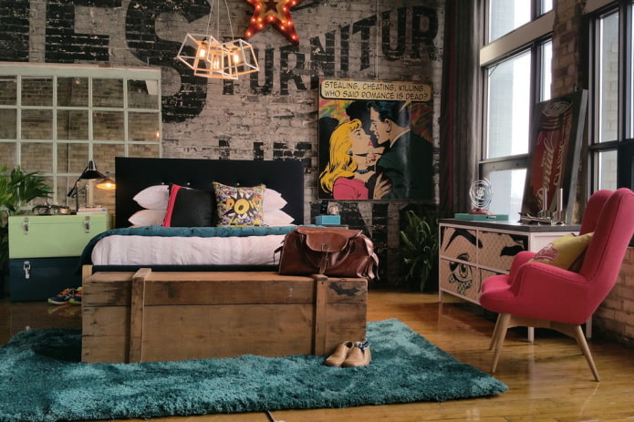 tienerkamer in industri?le stijl