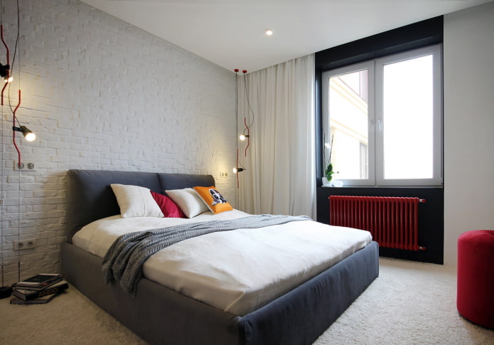 kleine slaapkamer in industri?le stijl