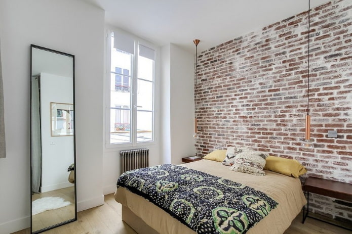 kleine slaapkamer in industri?le stijl