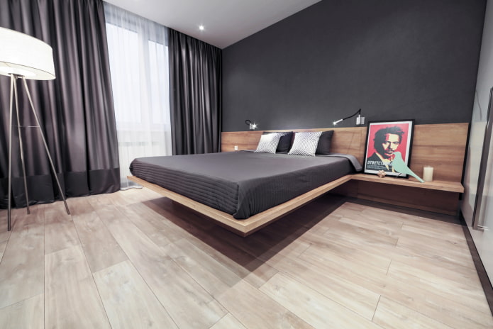 slaapkamerdecoratie in minimalistische stijl