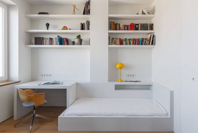 tienerkamer in minimalistische stijl