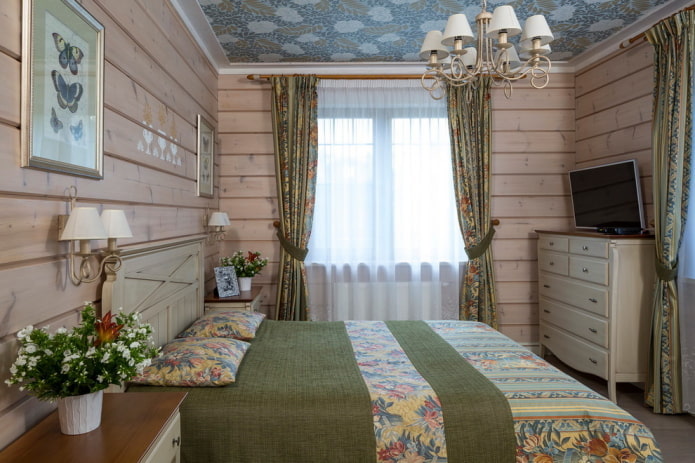 slaapkamer in Proven?aalse stijl in het interieur van het huis