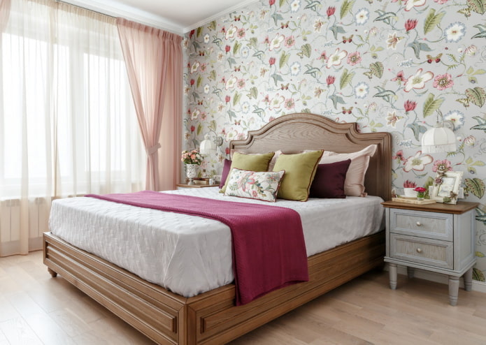 slaapkamerinterieur in Proven?aalse stijl