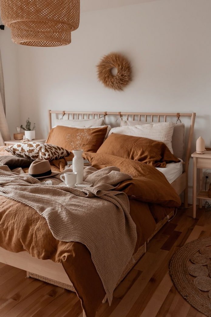 slaapkamer in rood