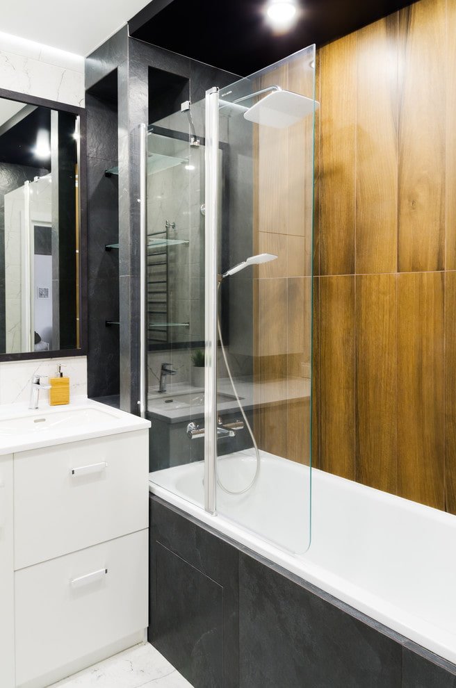 Scherm in een modern interieur