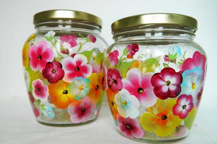 bloemen op potten