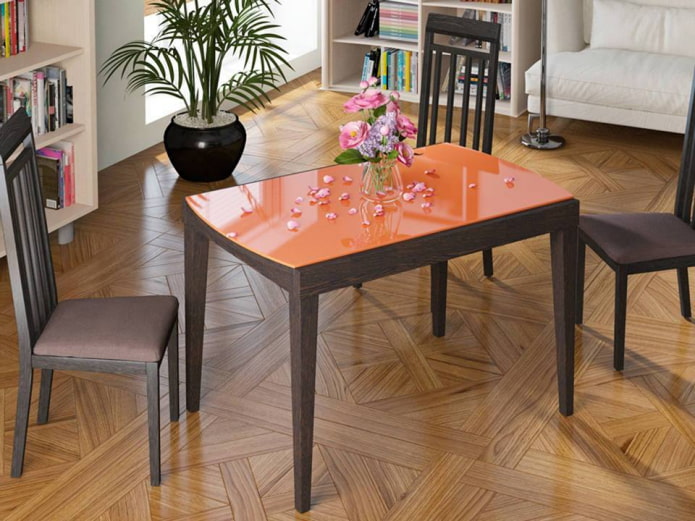 oranje tafelblad