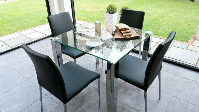 vierkante eettafel