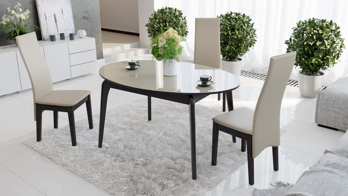 beige tafelblad