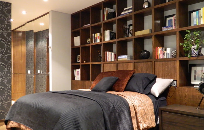 rekstructuur in het interieur van de slaapkamer