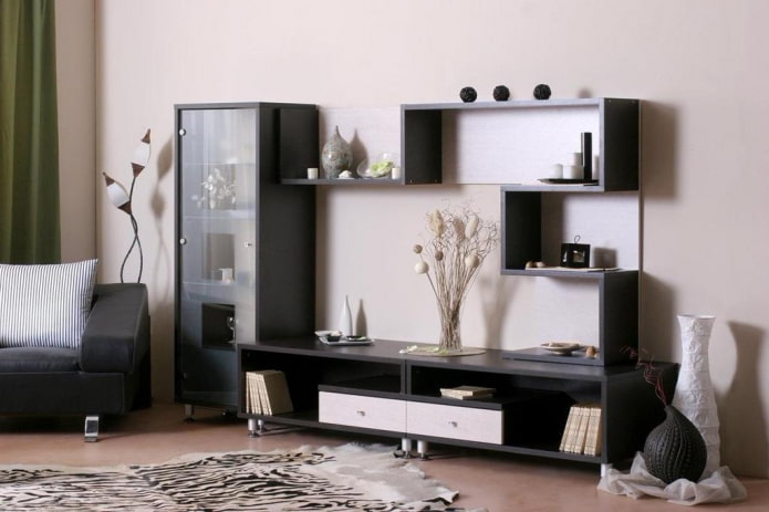 decoratieve wand in de woonkamer