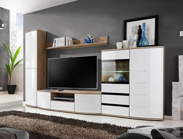 wandkast in het interieur van de woonkamer