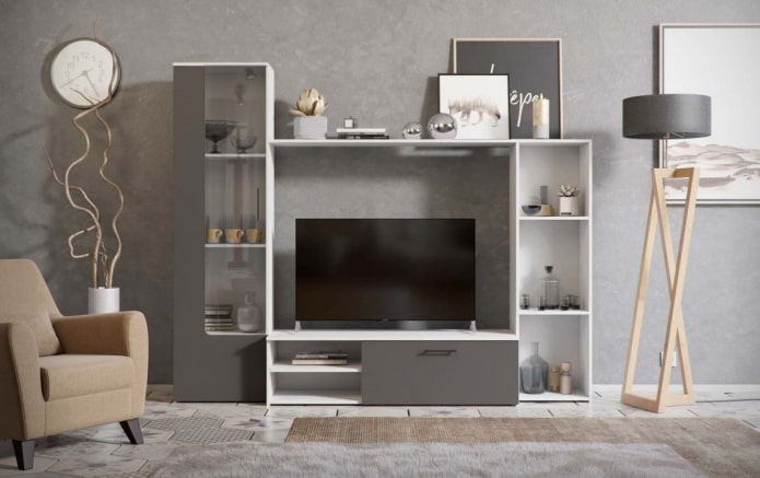 wandkast in het interieur van de woonkamer