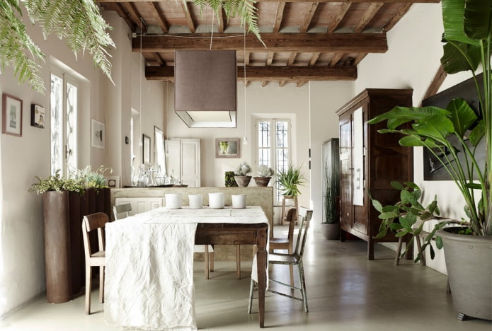 witten in het keukeninterieur
