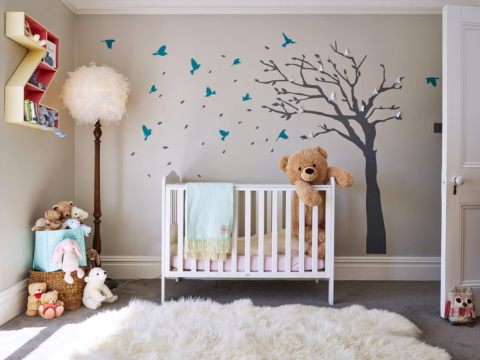 muursticker boom in de kinderkamer