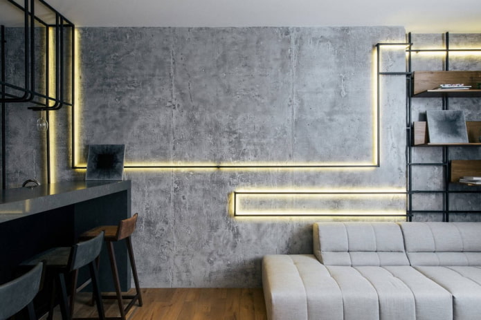 sierpleister op de muur