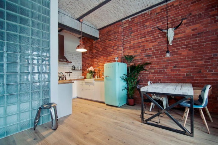 glas in het interieur