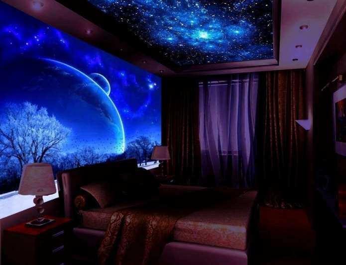 fluorescerend behang