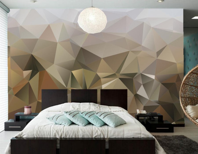 geometrie op behang