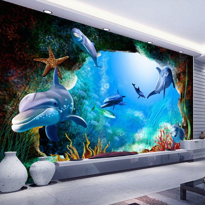onderwaterwereld op behang