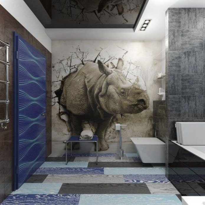 neushoorn op behang