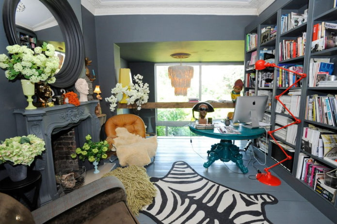 textiel in de interieur in eclectische stijl