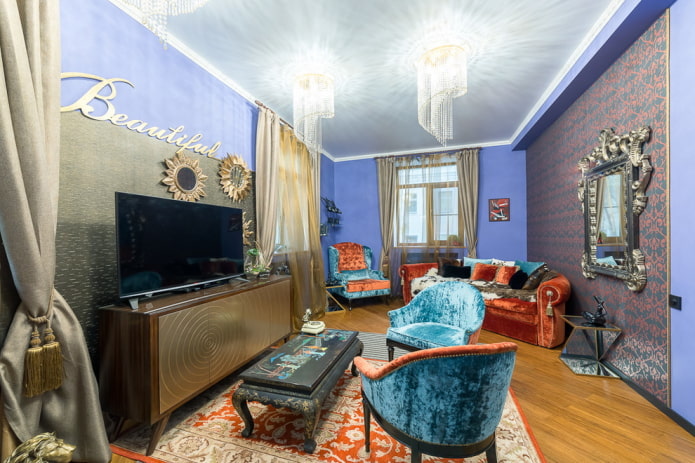 fusie in het interieur van de woonkamer