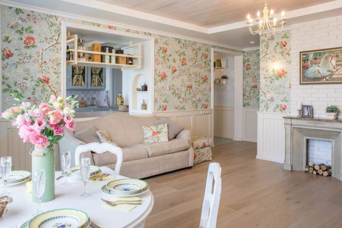 bloemenbehang