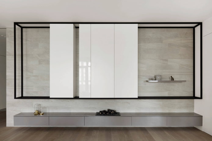 minimale decoratie in de woonkamer