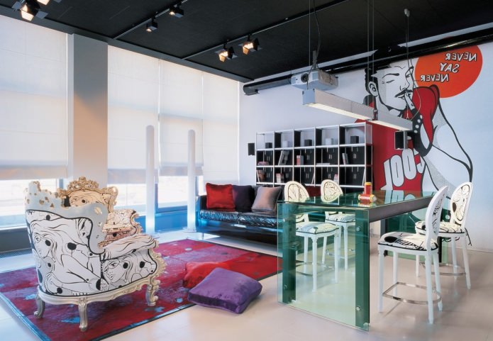 extravagante woonkamer