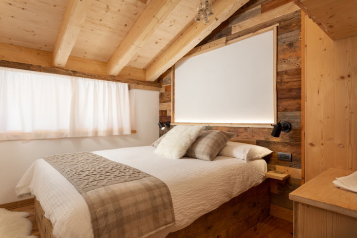 rustiek slaapkamerontwerp