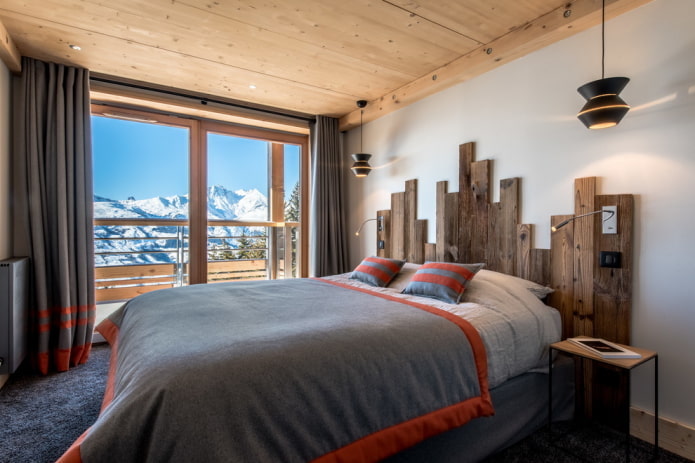 slaapkamerdecoratie in rustieke stijl