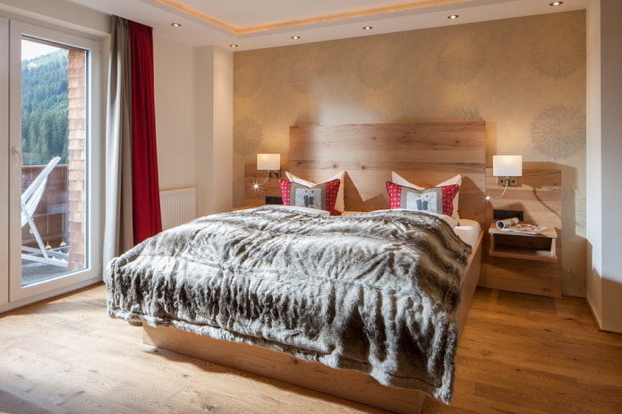 rustiek slaapkamerontwerp