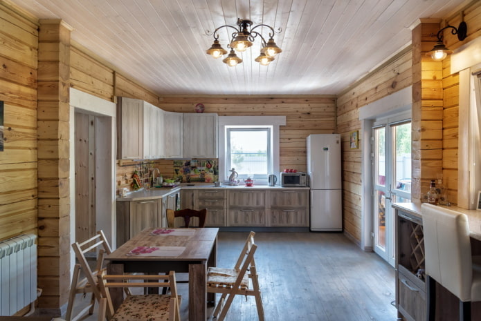 verlichting in de slaapkamer in rustieke stijl