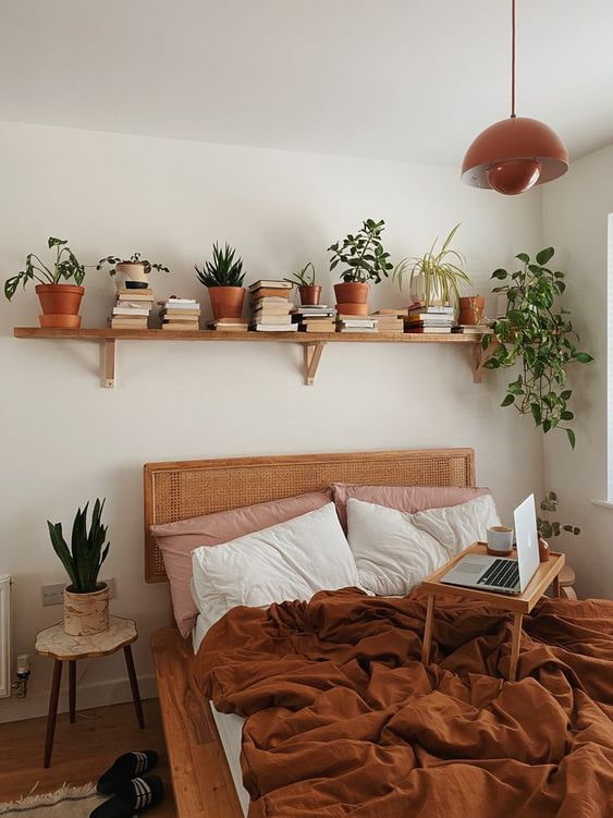 Slaapkamer in eco-stijl