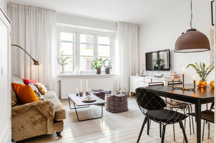 foto van een interieur in hedendaagse stijl