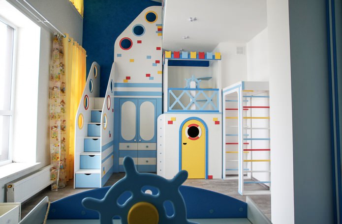 Nautische stijl in de kinderkamer