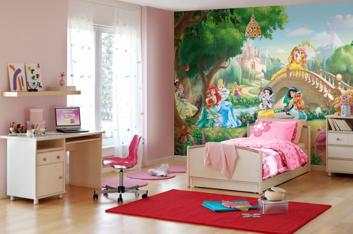 kinderkamer met fotobehang