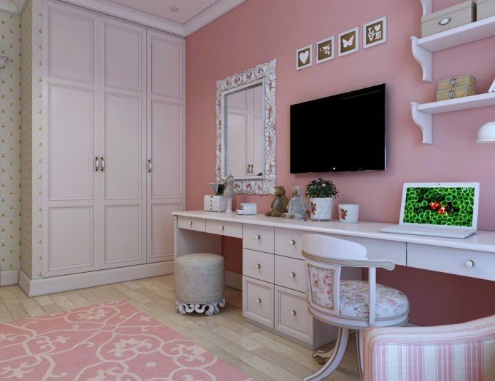 Neoklassiek interieur in de kinderkamer