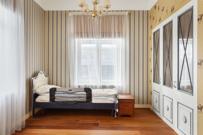 klassiek interieur voor een jongen