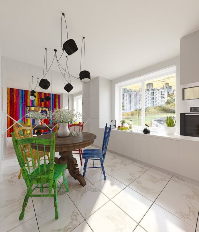 keuken in eclectische stijl