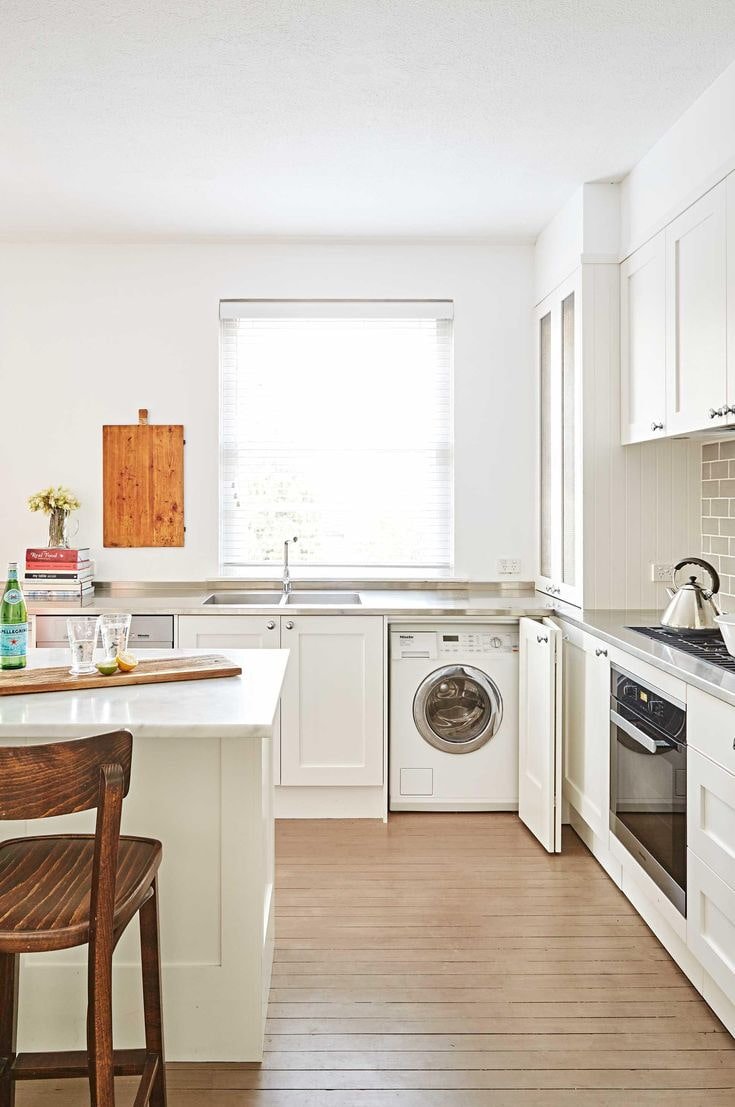 wasmachine in de keuken