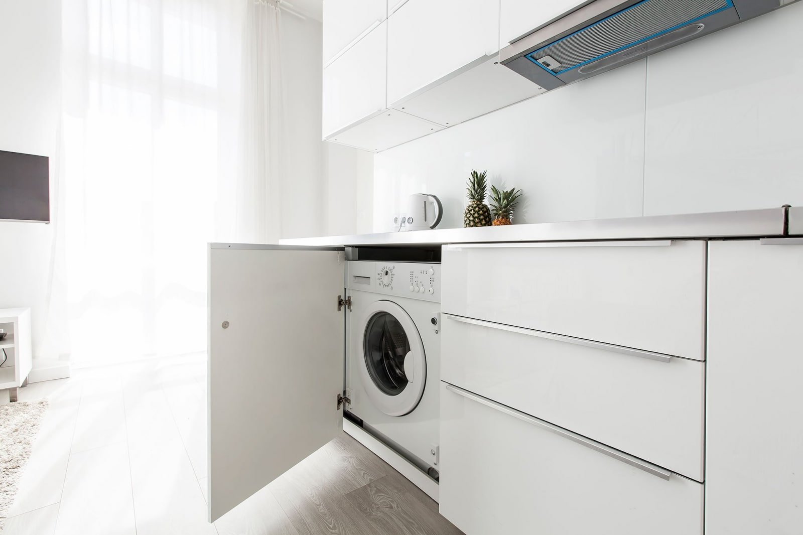 scharnierende gevel voor de wasmachine