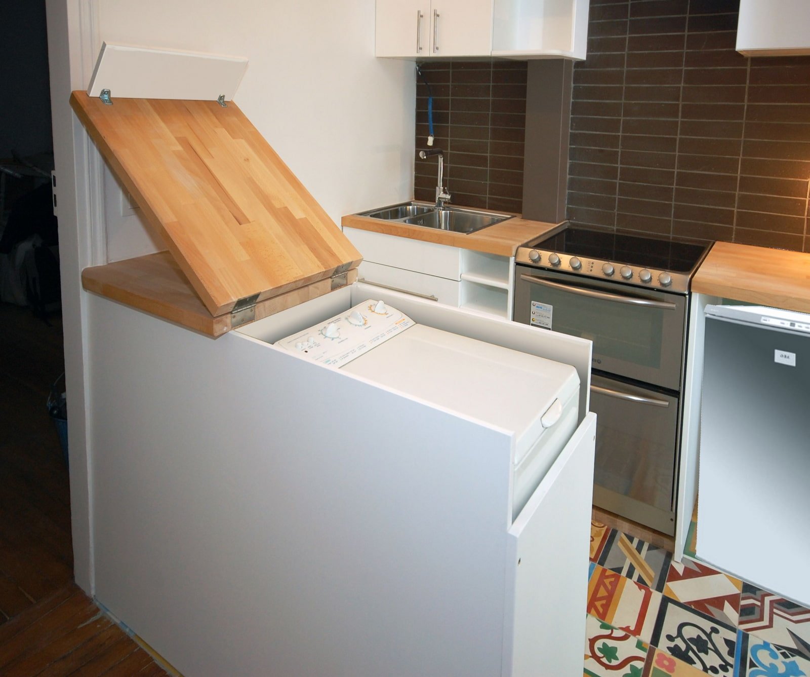 bovenlader in de keuken